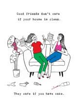 Fun Birthday Card - For Her - Friends And Cake created by Great British Card Company