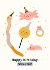 Cute Birthday Card - Sweets created by Abbie Imagine