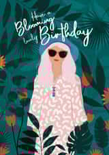 Fun Birthday Card - For Her - Plants created by Donna Moran Designs