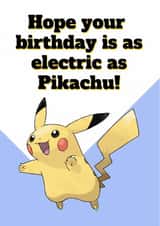 Pikachu Birthday Card created by Chibi Weeb Anime Cards