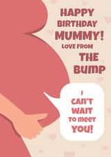 Cute Birthday Card - For Mum To Be - From The Bump created by Digital Waves