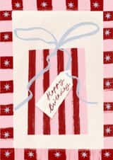 Arty Birthday Card - Striped Present created by Holly Walsh
