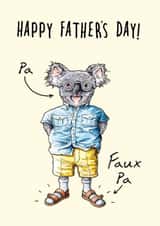 Punny Father's Day Card - Koala - Dad Fashion created by Bewilderbeest