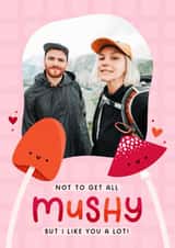 Personalised Love & Friendship Photo Card created by Joanne Hawker - Cute Anniversary Card - For Significant Other - Mushroom Pun - Dating