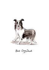 Cute Father's Day Card - Collie - Best Dog Dad created by Cardinky