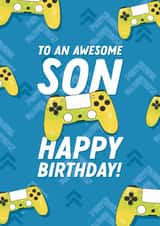 Fun Birthday Card - For Son - Gamer created by Evie Garnett Designs