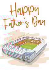 Football Father's Day Card - Blackpool FC - Stadium created by Moo & Snip