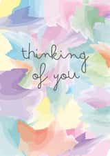 Classic Thinking Of You Card - Watercolours created by size3art