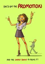 Cheeky Congratulations Card - Carpet Burns - For Her created by Bryony Jackson Walters