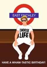 Fun Birthday Card - George Michael - Wham created by Paul Jones