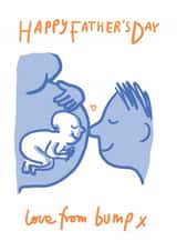 Happy Father's Day Card - From The Bump - Dad To Be created by Sarah Ray