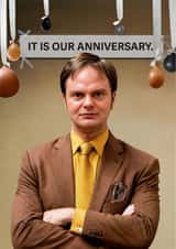 Funny Anniversary Card - Dwight Schrute - The Office created by Shower Thoughts