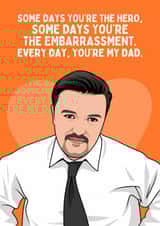 Funny Father's Day/Birthday Card - David Brent - The Office created by Sundiva Designs