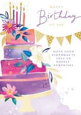 Classic Birthday Card - For Her - Birthday Cake created by Ling Design
