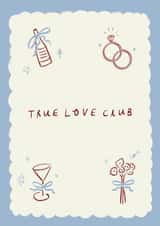 Pretty Wedding Card - True Love Club created by Holly Walsh