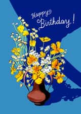 Pretty Birthday Card - For Her - Flowers created by Forget Me Not Illustration