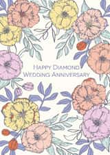 Classic Anniversary Card - 60th - Diamond created by Sazerelli Designs