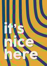 Arty New Home Card - It's Nice Here created by Sweetlove Press