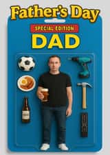 Funny Father's Day Card - Special Edition Action Figure created by ShortRound888