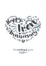 Classic Iron Anniversary card - for your significant other or a special couple created by Fatchair Print