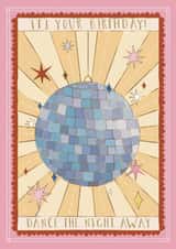 Pretty Birthday Card - Disco Ball created by Great British Card Company