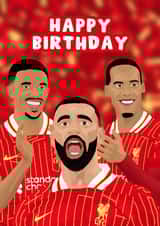 Liverpool Birthday Card - Premier League Champions - Players created by Pink Peach Cards
