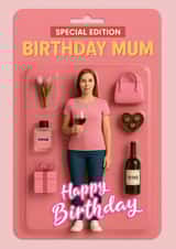 Funny Birthday Card - Mum Action Figure created by ShortRound888