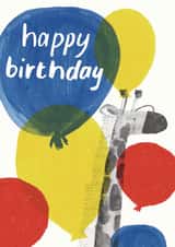 Cute Birthday Card - Giraffe created by Ulrike Mieke 