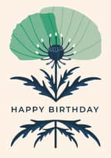 Arty Birthday Card - Retro Poppy created by Taya Cosgrove