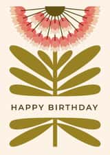 Arty Birthday Card - Retro Flower created by Taya Cosgrove