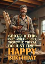 Funny Birthday Card - DIY created by Shower Thoughts