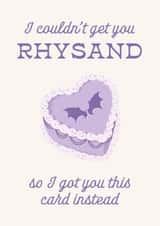 Funny Birthday Card - ACOTAR - Rhysand created by Good Girls Book Club
