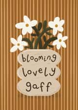 Fun New Home Card - Blooming Lovely Gaff - Retro Style created by Muses & May