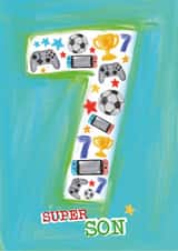 Classic Birthday Card - 7th - Super Son created by Rulu