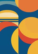 Arty New Home Card - Modern Memphis created by Giddy Kipper