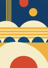 Modern New Home Card - Modern Memphis created by Giddy Kipper