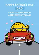 Cute Father’s Day Card – Mr. Happy – Mr. Men created by Mr. Men