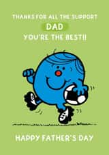 Cute Father’s Day Card – Football Dad – Mr. Men created by Mr. Men