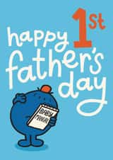 Cute Father’s Day Card - 1st - New Dad - Baby Manual created by Mr. Men