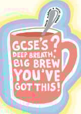 Funny Exams Card - Tea - GCSEs - Good Luck created by Rulu