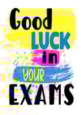 Colouful Good Luck card for anyone doing exams created by Louise Potton Designs