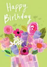 Pretty Birthday Card - Flowers - For Her created by Katt Jones