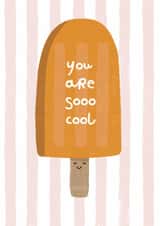 Cute Thank You Card - You Are So Cool - Ice Lolly created by Carolyn Rouse