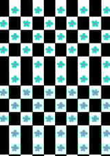 Cute checkered and floral card for your best friend created by Elina Diaz