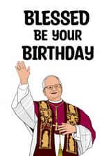 Funny Birthday Card - Pope Leo - Blessed created by Doublea