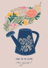 Pretty Thank You Card - Watering Can created by Nikita Jariwala