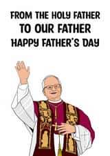 Funny Father's Day Card - Pope Leo created by Doublea