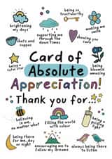 Cute Thank You Card - Appreciation created by And You Can Quote Me