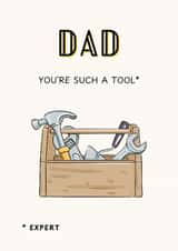 Funny Birthday Card - Happy Birthday Dad - DIY Themed - You're such a tool created by Emily James