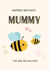 Cute bee themed birthday card - Birthday card for Mum - Bee Themed created by Emily James